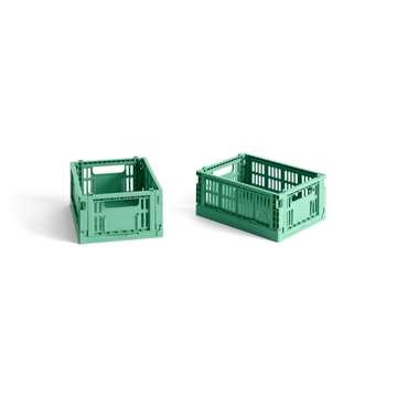 HAY Colour Crate Mini (2 st.) - Dark Mint